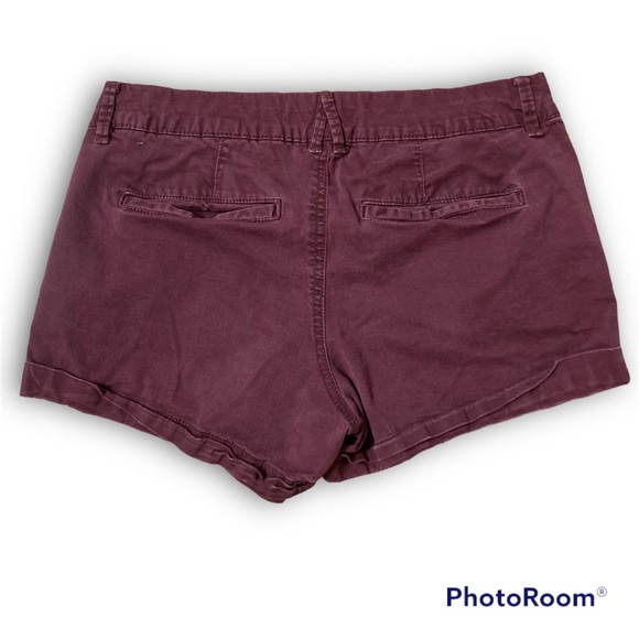 AEROPOSTALE | Women’s Maroon MIDI Shorts - Picture 2 of 4